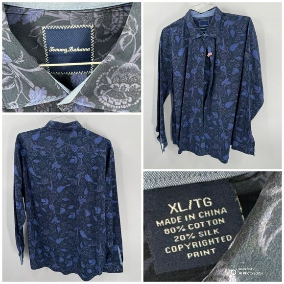 Tommy Bahama Button Down 7 Shirt Lot Size XL Assorted Materials & Designs - Picture 7 of 7